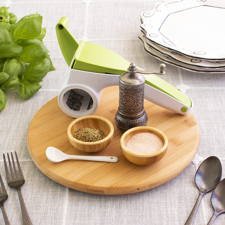 10 Inch Bamboo Lazy Susan Turntable for Kitchen