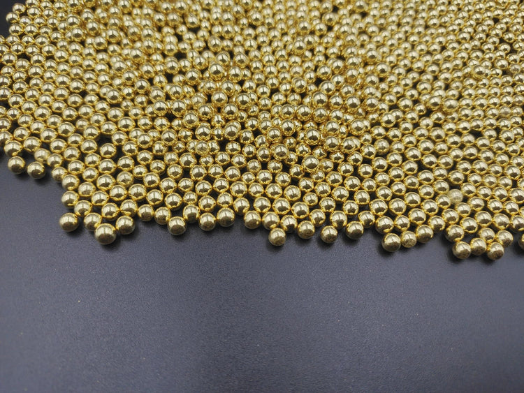 Gold Pearl Sugar Sprinkles 3.9 oz (3.9 Ounce)