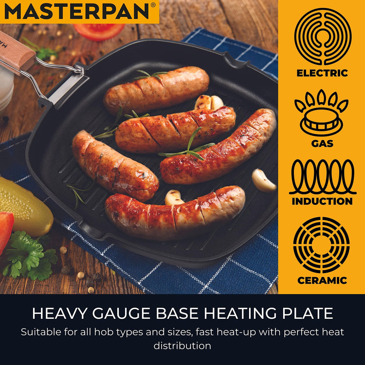 Non Stick Grill Pan Wooden