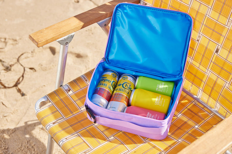 R) Freezable Classic Lunch Box, Lavender, Built with EcoFreeze(R) Technology, Fully Freezable, Collapsible, Reusable, With Zip Front Pocket and Buckle Handle, Designed for Fresh Lunch On the Go