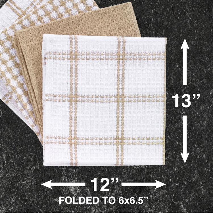 Premium Waffle Dish Cloths (8 Count)