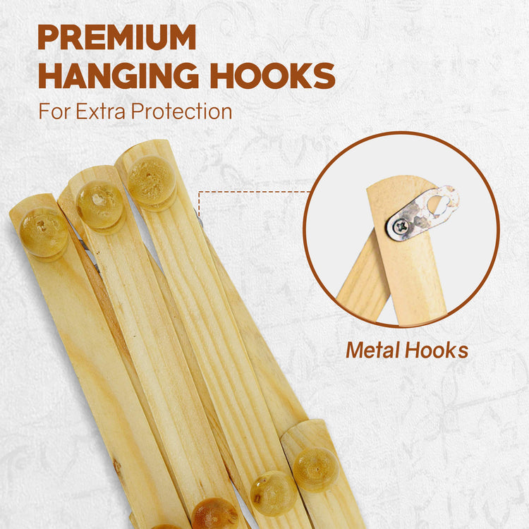 Accordion Style Wood Expandable Rack Hat