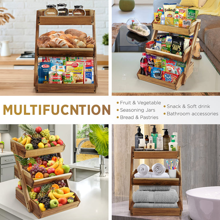 3 Tier Fruit Basket for Kitchen