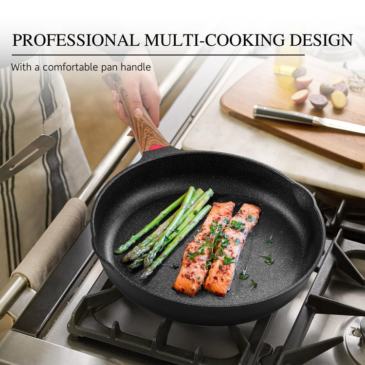 11 Inch Black Nonstick Frying Pan Skillet