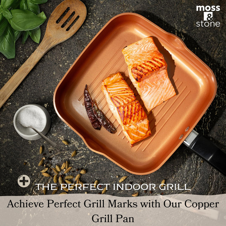 9.5" Grill Pan For Indoor Cooking