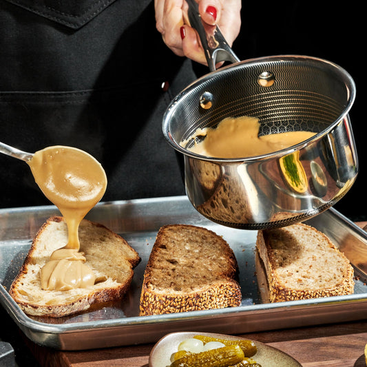 1QT Hybrid Nonstick Saucier with Lid
