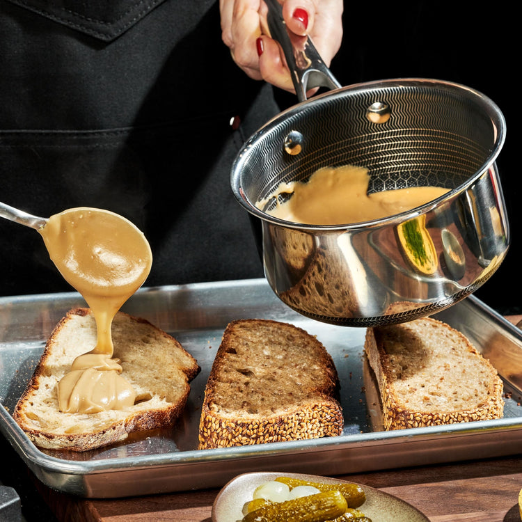 1QT Hybrid Nonstick Saucier with Lid