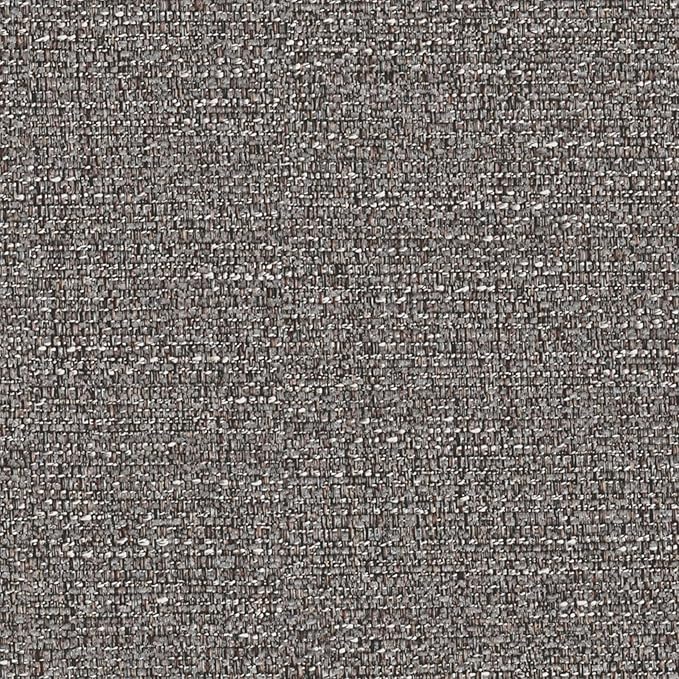 SIMPLIHOME Milltown Small Ottoman Bench - 27 inch Wide Upholstered Tweed Look Fabric Rectangle Footstool Ottoman in Pebble Grey, Contemporary Bench for Bedroom with Cushioned Seat, Assembled