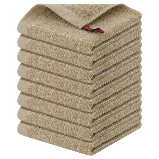 100% Cotton Terry Kitchen Dish Cloths (8 Count)