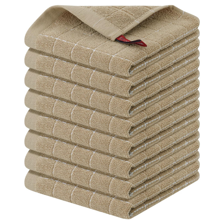 100% Cotton Terry Kitchen Dish Cloths (8 Count)