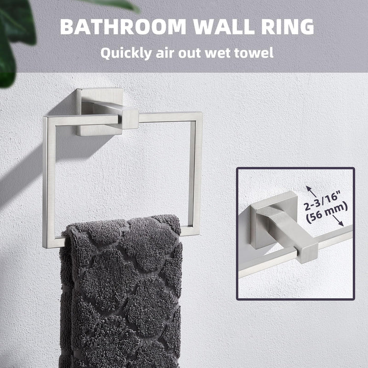 Square Towel Ring for Bathroom