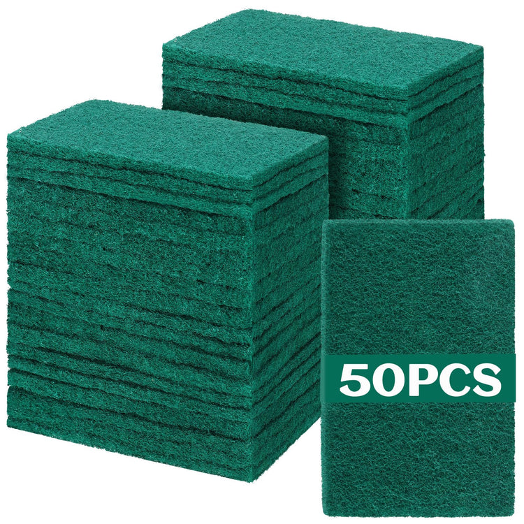 50 Pcs Non Scratch Scouring Pads for Kitchen Dish