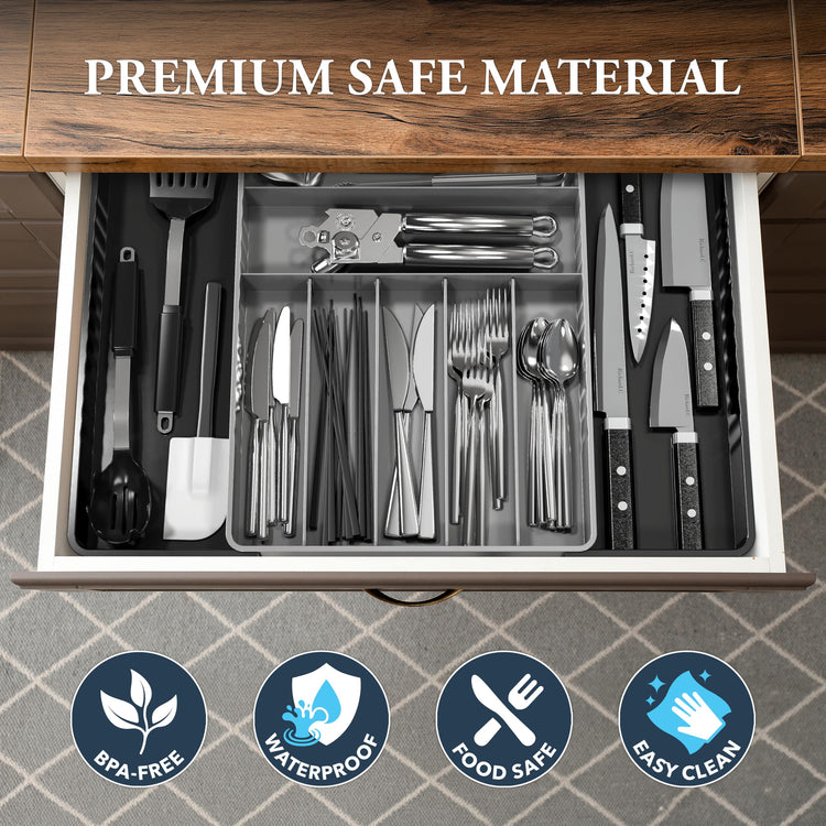 Expandable Kitchen Drawer Flatware Organizer