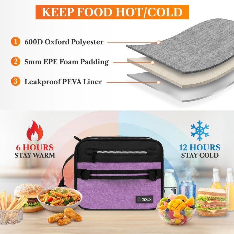 Insulated Lunch Bag for Men Women Kids