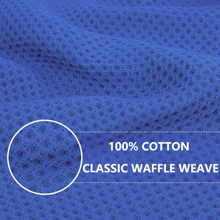 100% Cotton Waffle Weave Kitchen Dish Towels 4 (4 Count)