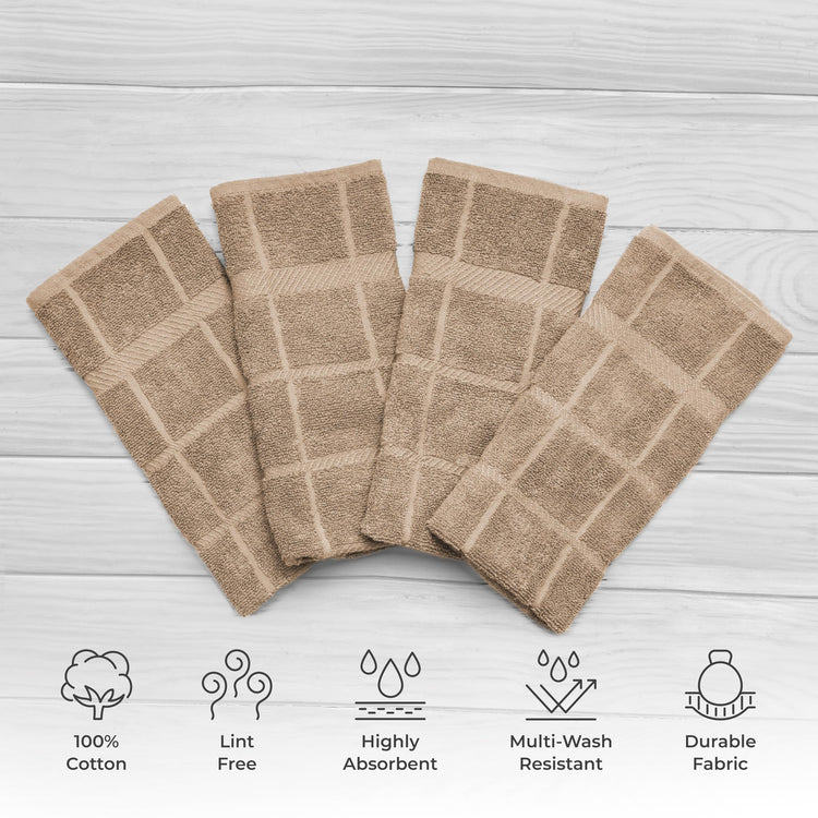 100% Cotton Terry Dish Towels (4 Count)