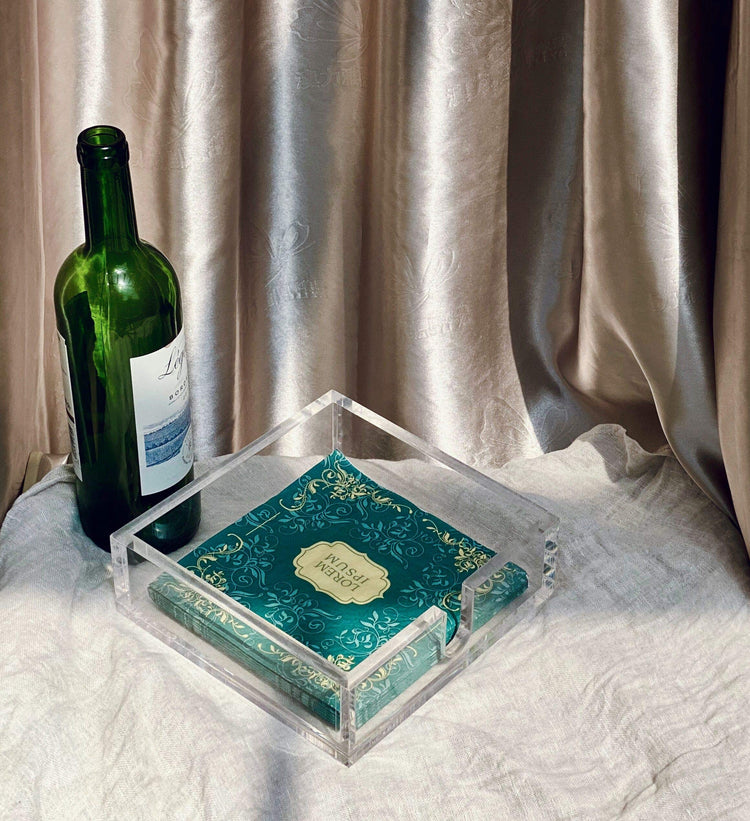 Acrylic Cocktail Paper Napkin Holder
