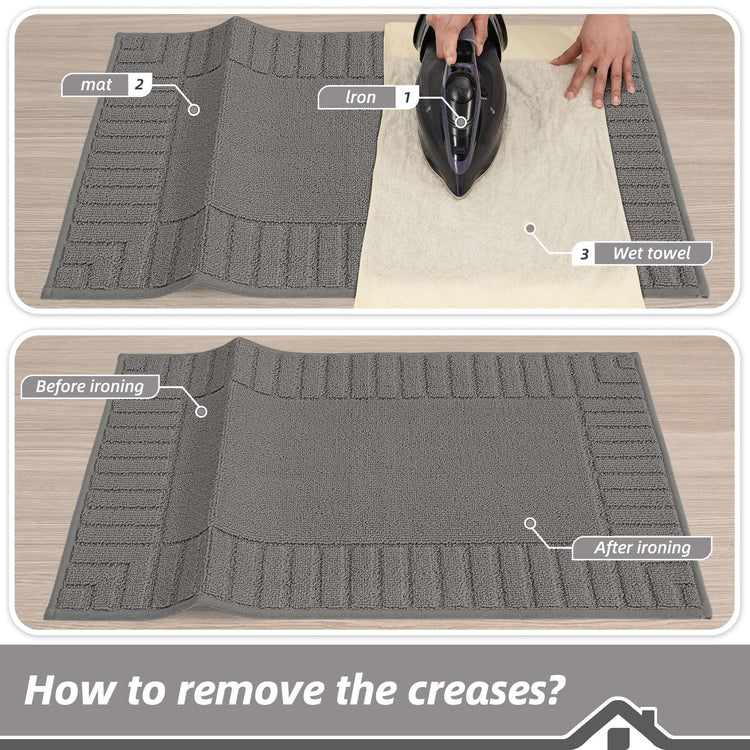 Kitchen Rugs Non Slip Washable 2PCS
