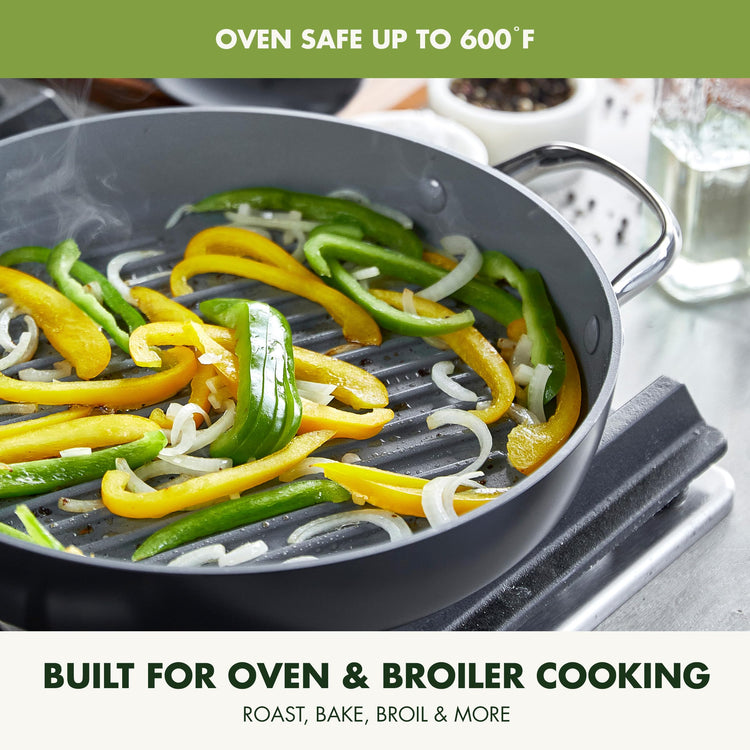 Valencia Pro 11" Ceramic Nonstick Grill Pan