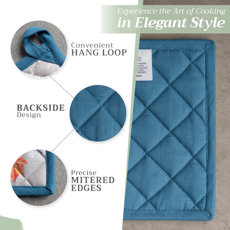 100% Cotton Oven Mitt & Pot Holder Set