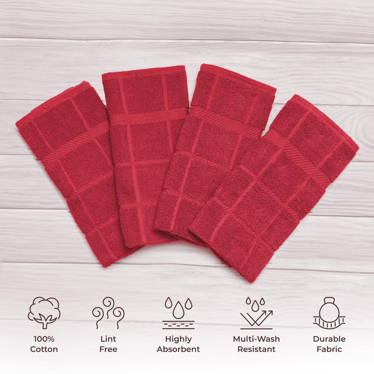 100% Cotton Terry Dish Towels (4 Count)