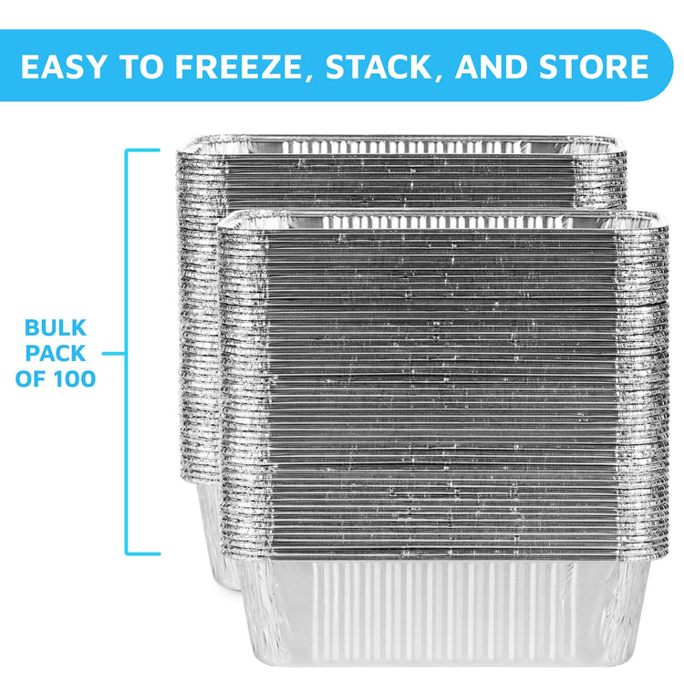 Aluminum Disposable Loaf Pans (100 Count)