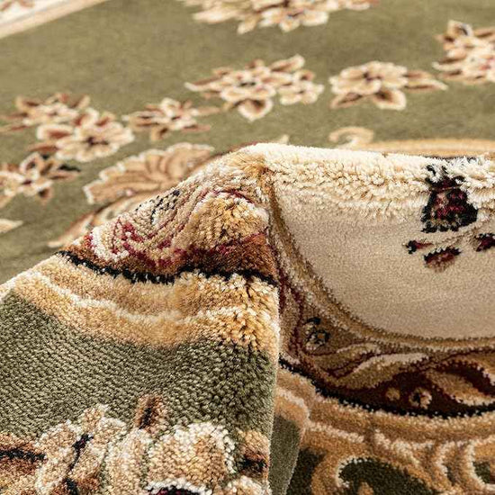 Well Woven Timeless Collection Le Petit Palais Green 3x12 Runner Luxurious Traditional French Medallion Oriental Area Rug Perfect for Living Room Bedroom or Dining Room Easy-to-Clean Durable Design