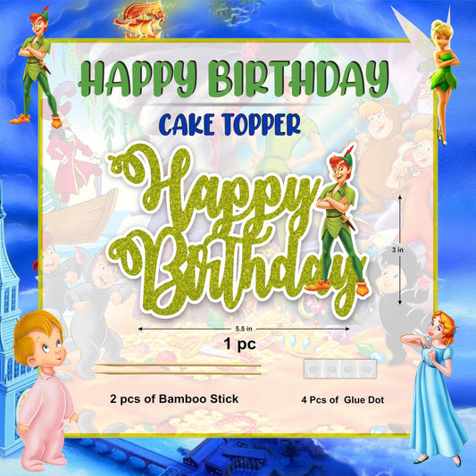 Petr Pan Happy Birthday Cake Topper