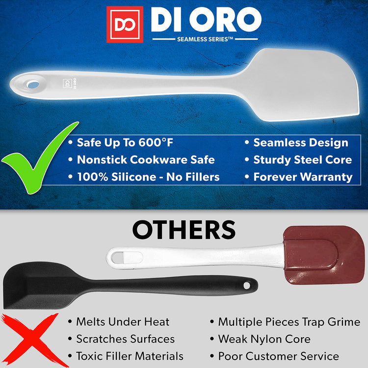 DI ORO Silicone Spatula Set (3 Count)