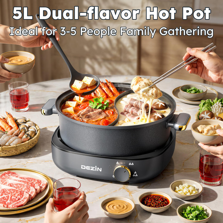 Hot Pot Electric with Divider