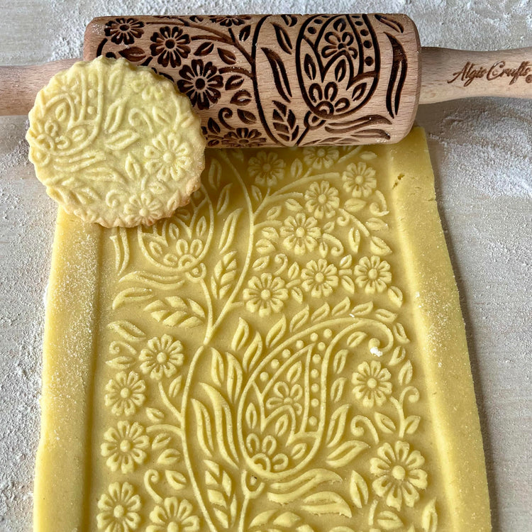FLORET 3 Kid Rolling Pin Set with Lotus