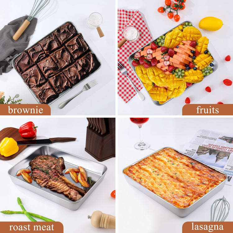 4 Pack Baking Cake Pans Set (2 Count)