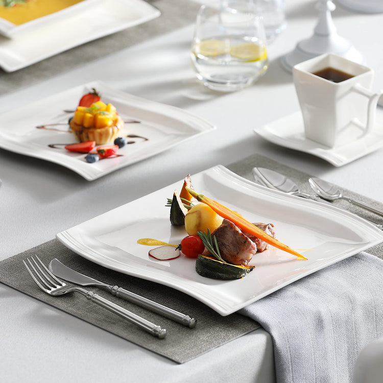 Ivory White Dinnerware Sets