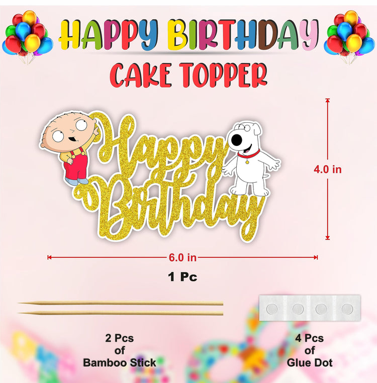 Stewe Grifin Happy Birthday Cake Topper