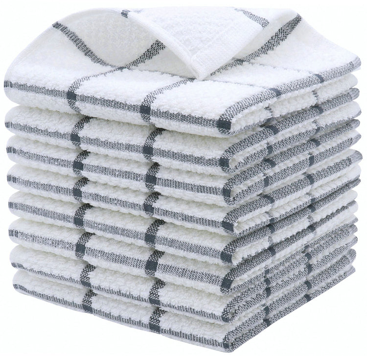 Cotton Dish Towels for Kitchen (8 Count)