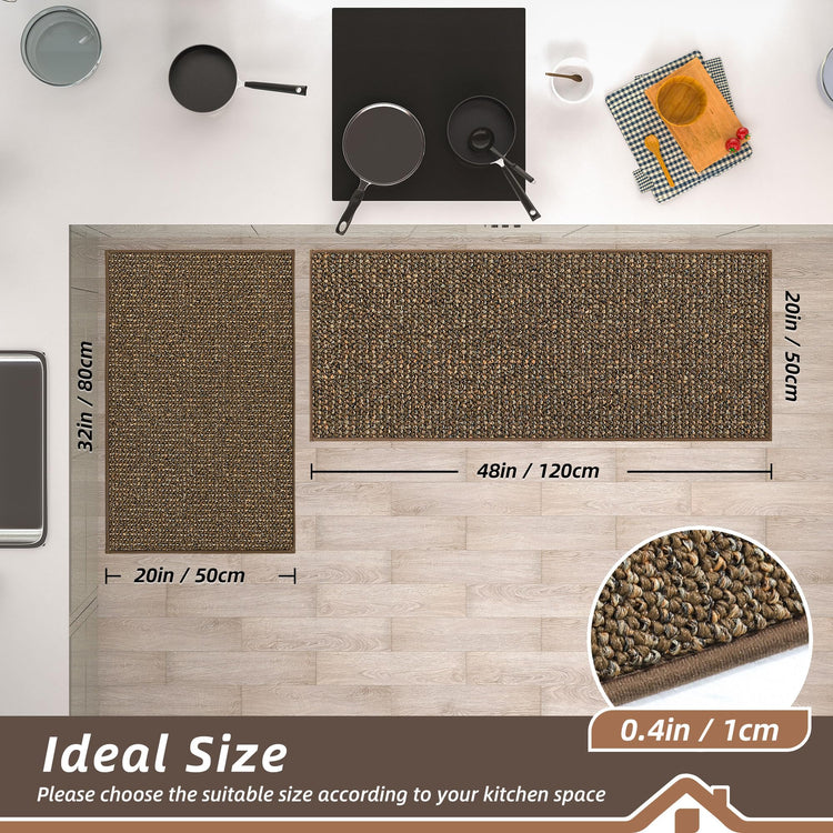 Kitchen Rugs and Mats 2PCS Non