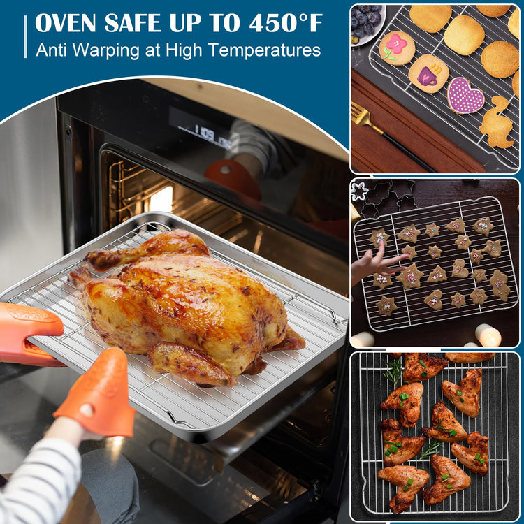 Baking Sheet with Wire Rack (2 Count)