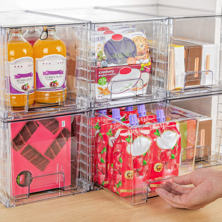 2 Pack Large Stackable Storage Drawers (2 Count)