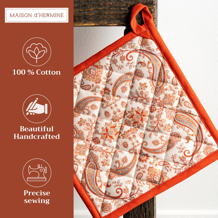 Pot Holders 100% Cotton Potholders (2 Count)