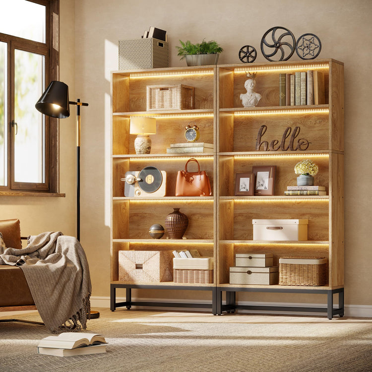 Tall Bookcase and Bookshelf (5 Count)