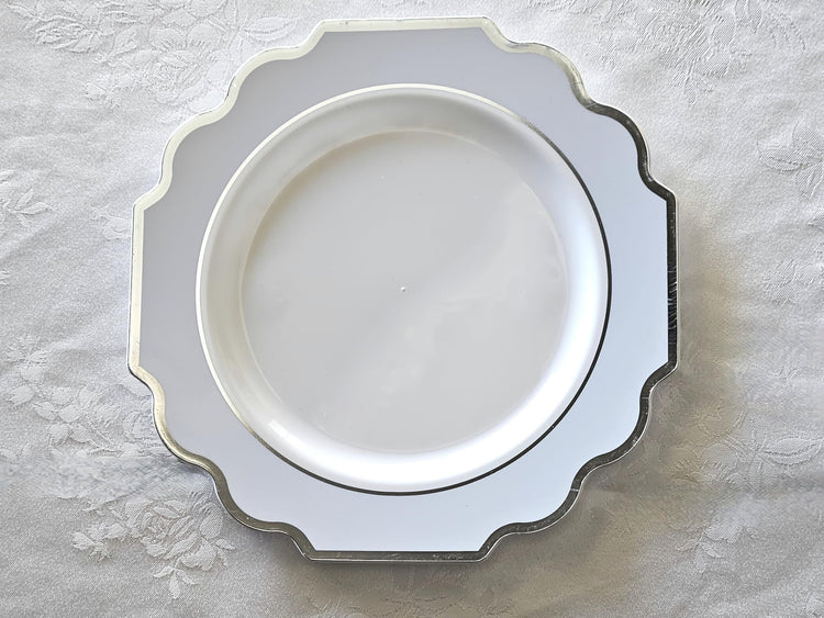 OCCASIONS Disposable Plastic Plates for 40 Guests (320 Count)