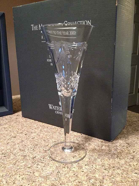 Waterford Millennium Collection Peace Toasting Flutes