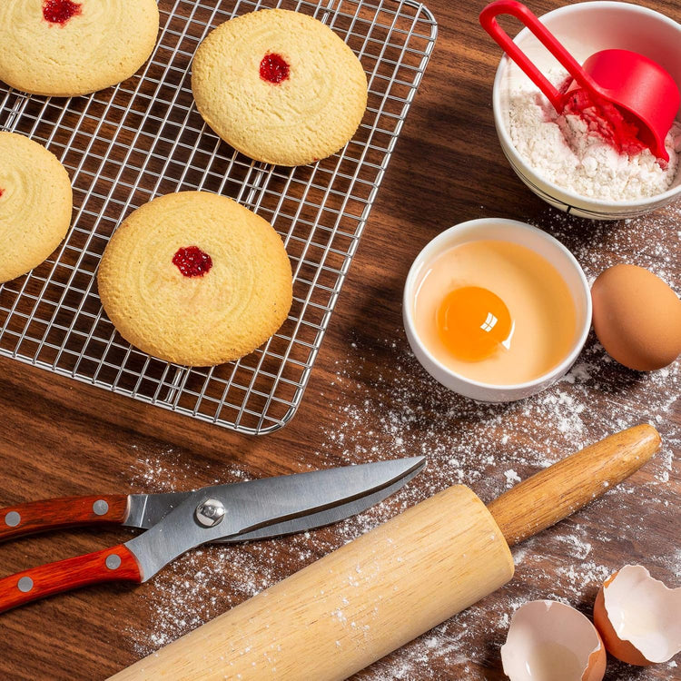 Last Confection (Set of 2) Stainless Steel 10" x 15" Baking & Cooling Racks - Cookie Baker's Oven Sheet Pan Wire Rack