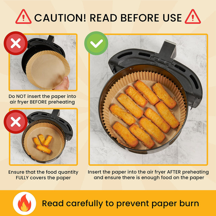 250 pcs Air Fryer Liners for Ninja (250 Count)