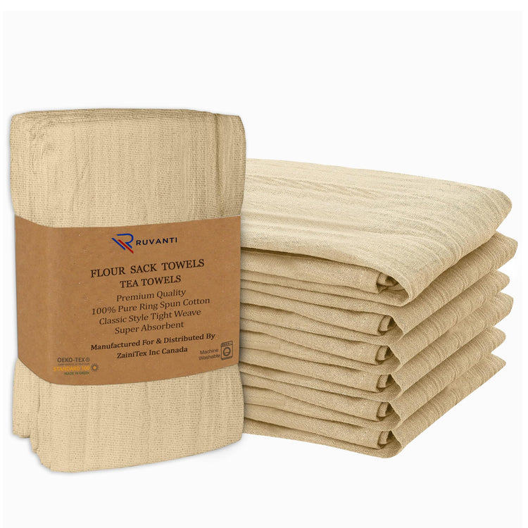 Flour Sack Towels 6 Pack 28”x28” (6 Count)