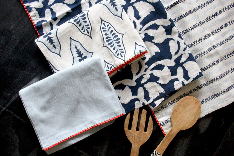 Dish Towels for Kitchen Tea Towels for Gifting Bar Towels for Kitchen Towels Hand Printed Dish Cloths