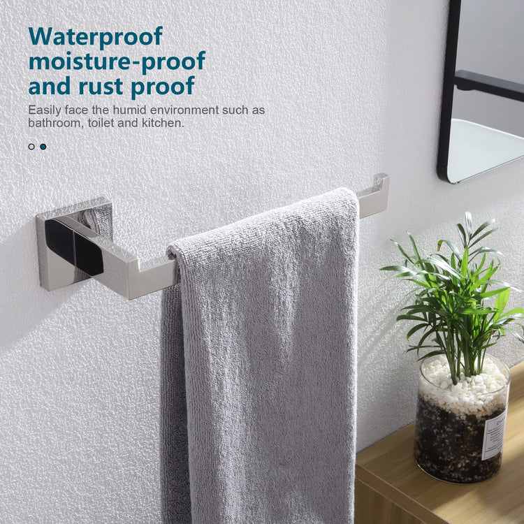 Towel Bar Shiny Chrome Hand Towel Ring Holder for Bathroom Kitchen Hardware Wall Mounted