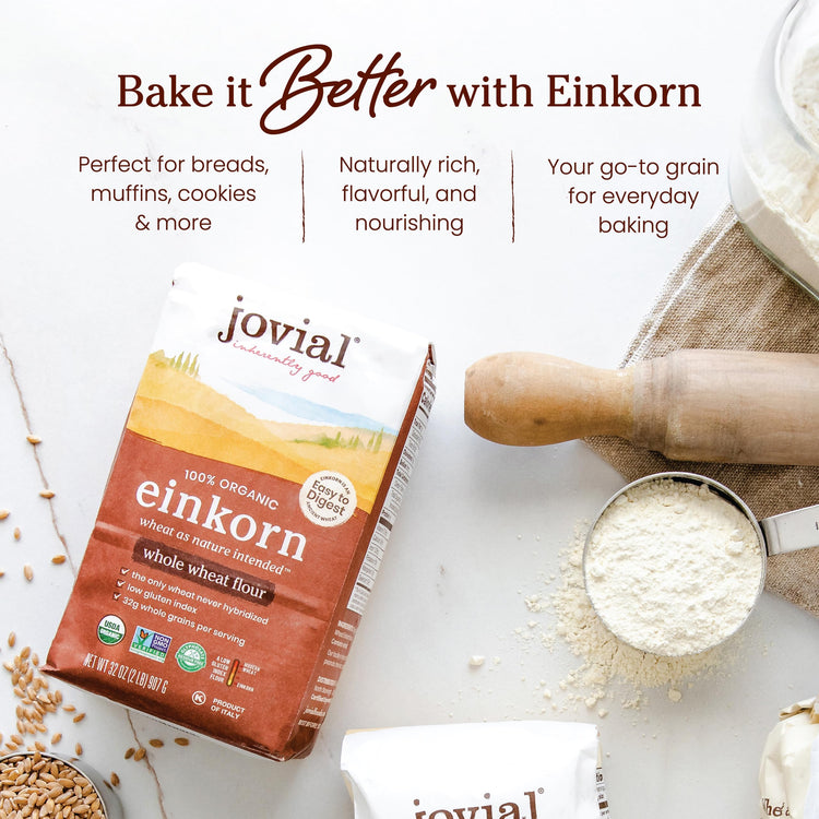 Organic Einkorn Whole Wheat Flour (96 Ounce)
