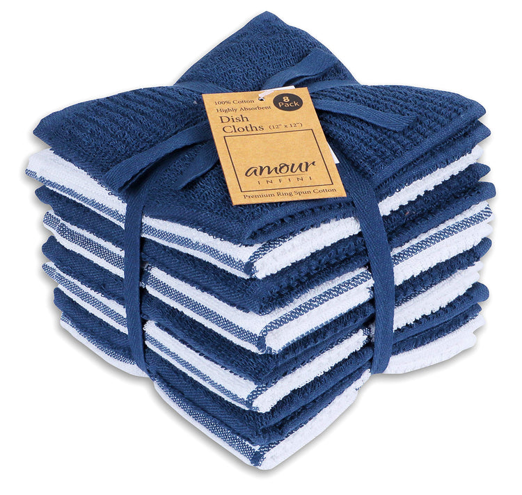 Dish Cloths for Washing Dishes Set of 8 (8 Count)