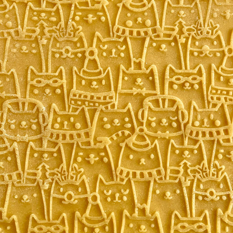 CHRISTMAS FEST 3 Mini Embossed Rolling Pin Set. Wooden Laser Engraved Textured rolling pins for Cookies